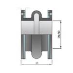 Compensateur de dilatation en caoutchouc onde simple