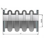 compensateur de dilatation en caoutchouc onde multiple